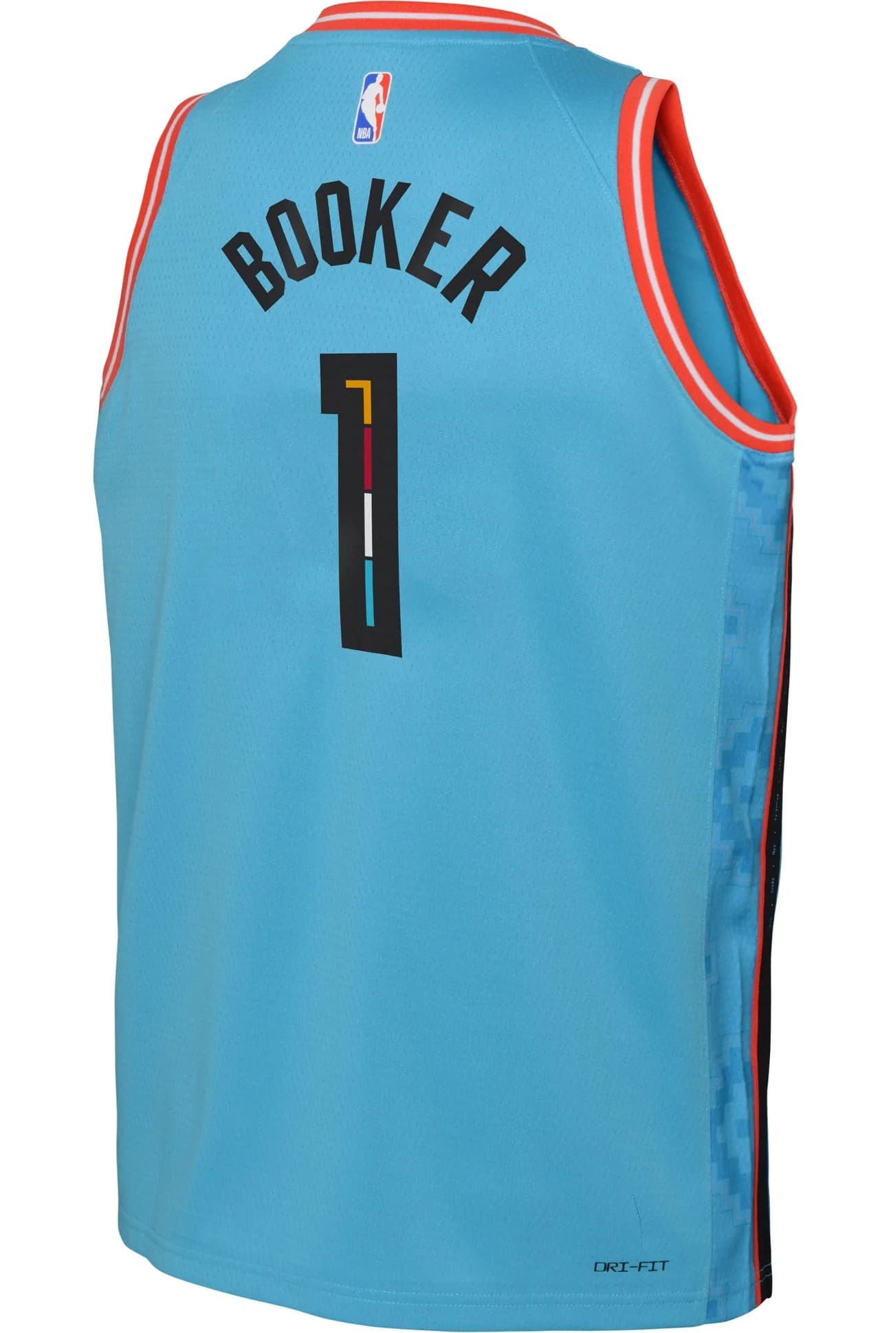 2022-23-Phoenix-Suns-Devin-Booker-1-Youth-Swingman-City-Edition-Teal-Jersey-6