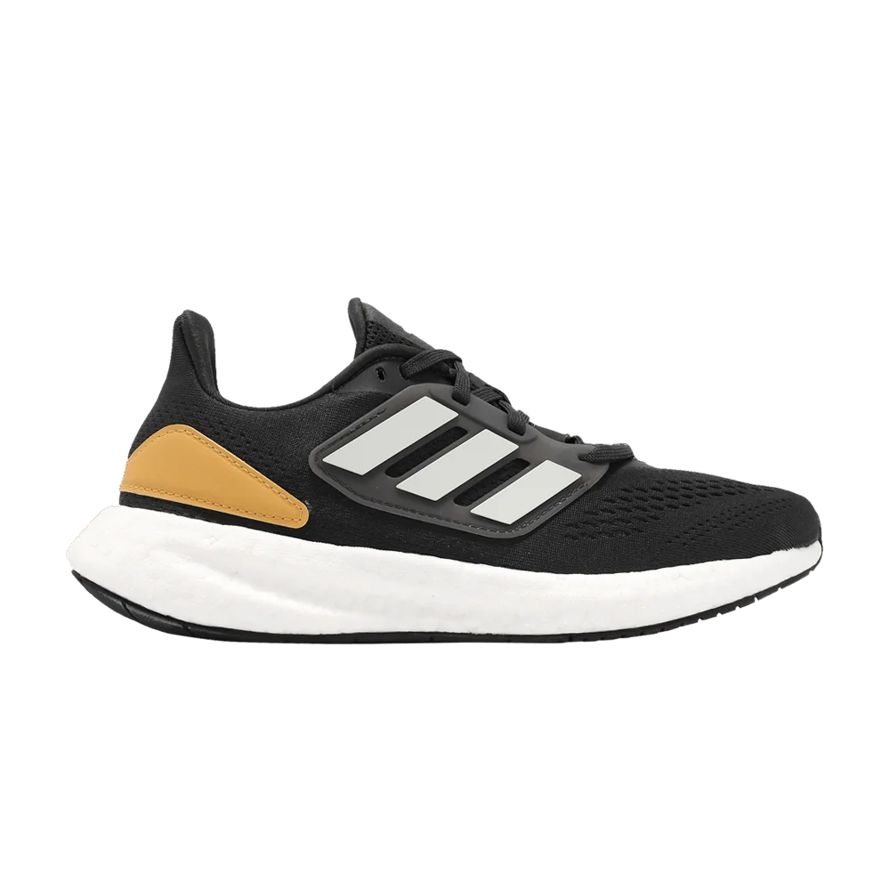 Кроссовки Adidas Pureboost 22 J 'Carbon Wonder Silver Yellow'
