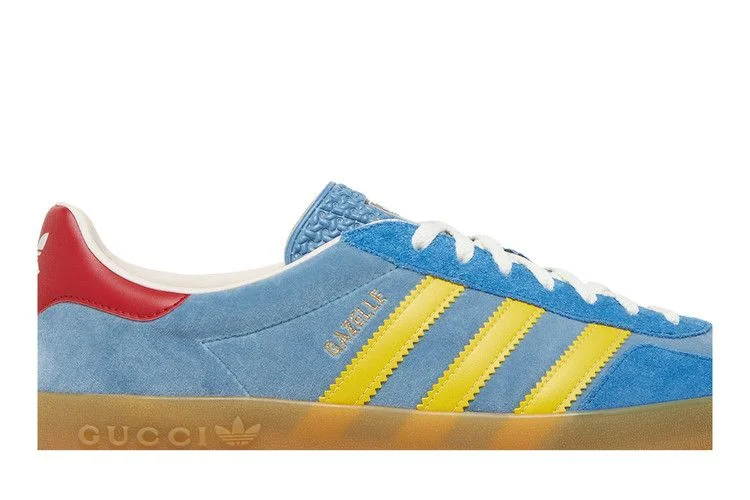 Кроссовки Adidas x Gucci Gazelle 'Light Blue Suede'