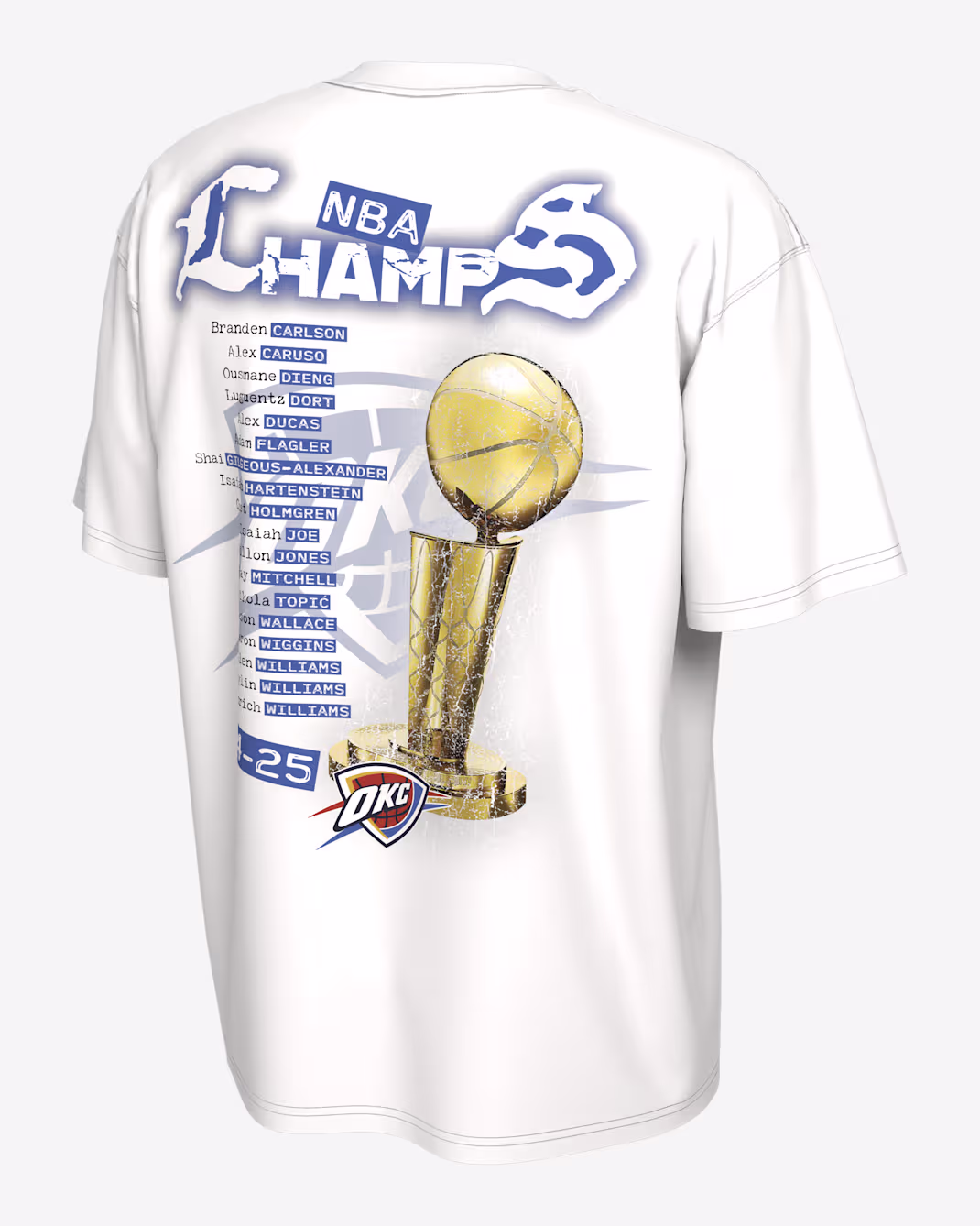 Мужская футболка Nike NBA Oklahoma City Thunder White