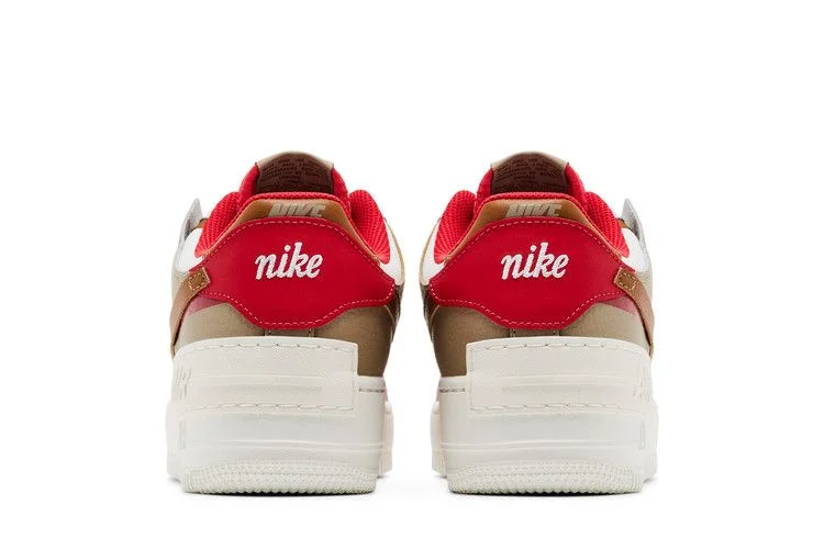 Кроссовки Nike Wmns Air Force 1 Shadow 'Phantom Fire Red Khaki'