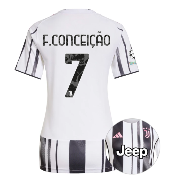 Женское футбольное джерси JUVENTUS home jersey 25/26 F. CONCEIÇÃO 7