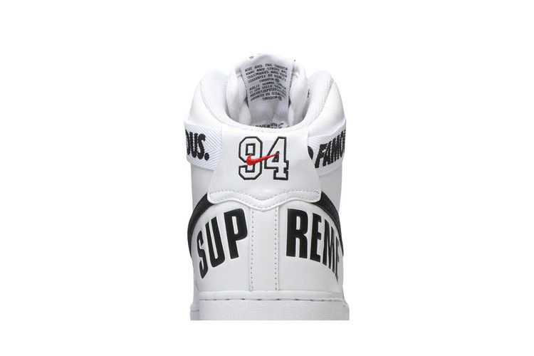 Кроссовки Nike Supreme x Air Force 1 High Supreme 'White'