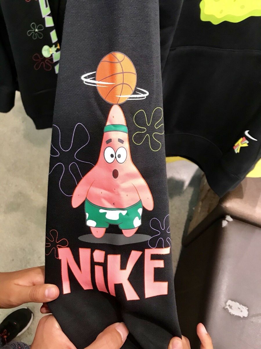 Худи Kyrie x Spongebob x Nike Dri-Fit Patrick Star Hoodie Black