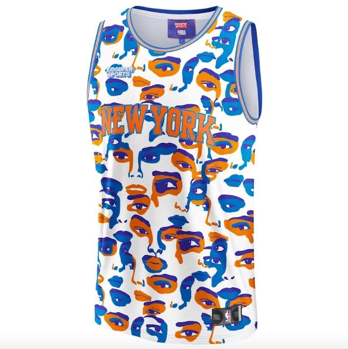 Баскетбольная джерси New York Knicks NBA & KidSuper Studios by Fanatics White Jersey