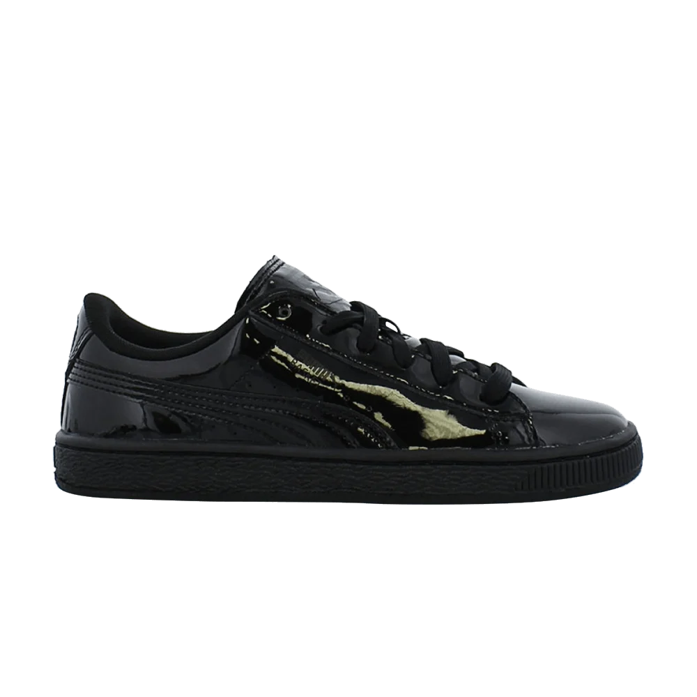 Krossovki-Puma-Basket-Classic-Patent-Jr-Black