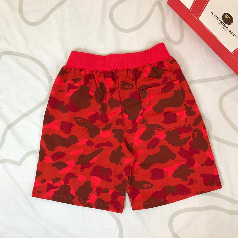Спортивные шорты BAPE Color Camo Shark Sweatshorts Red