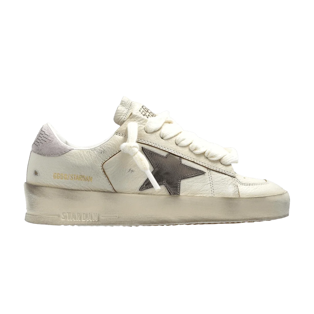 Кроссовки Golden Goose Wmns Stardan 'White Metallic Silver Pink'
