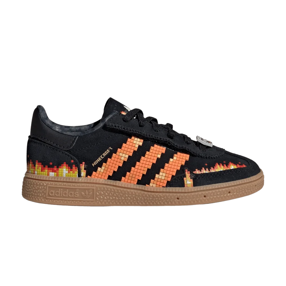 Кроссовки Minecraft x adidas Handball Spezial Little Kid 'Black Pure Orange'