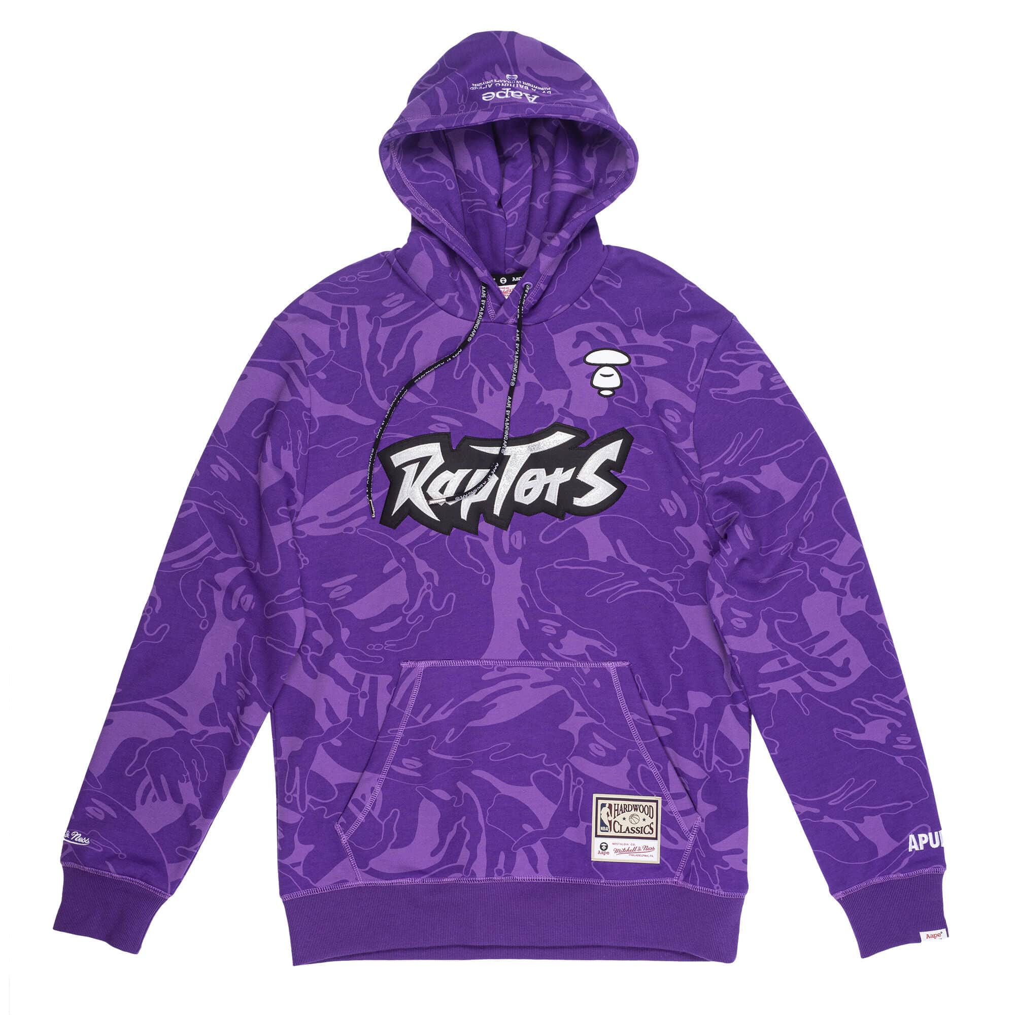Худи Aape x Mitchell & Ness Toronto Raptors Hoodie Purple