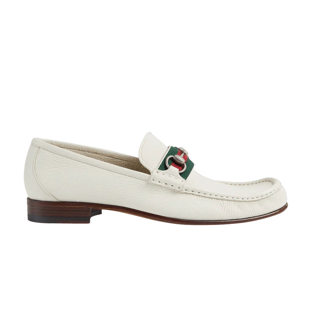 Кроссовки Gucci Web Stripe Horsebit Loafer 'White'