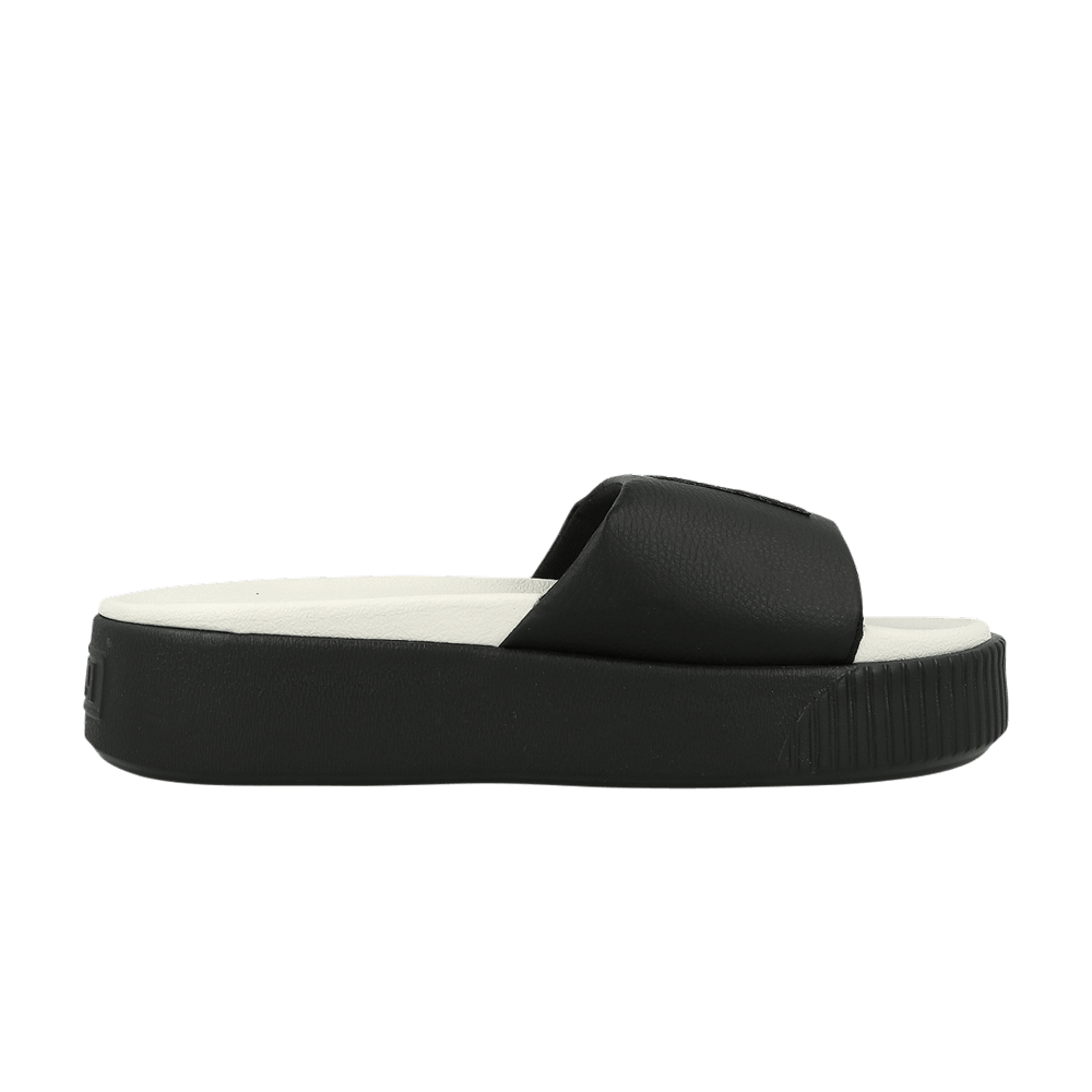 Puma Wmns Platform Slide 'Black Whisper White'