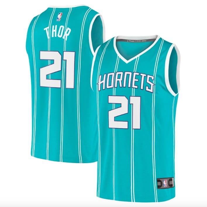 2021-22-Charlotte-Hornets-21-JT-Thor-Fast-Break-Icon-Teal-Jersey-1