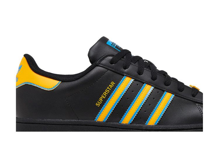 Кроссовки adidas Superstar 'Black Gold Blue'