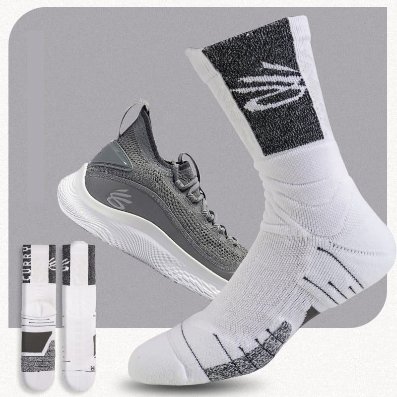 Спортивные носки Ehot Curry White-Grey Quarter Socks