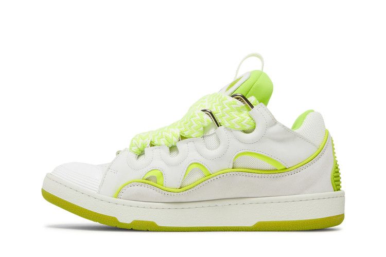 Кроссовки Lanvin Curb Sneakers 'White Fluo Yellow'
