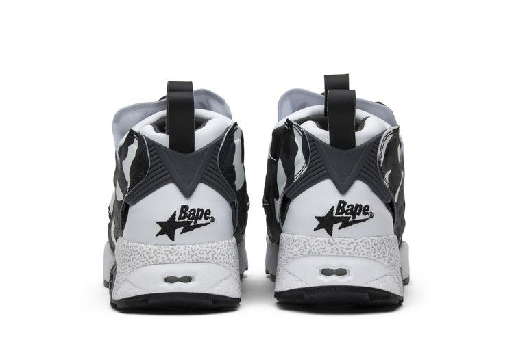 Кроссовки Reebok A Bathing Ape x Mita x InstaPump Fury 'White Black Camo'