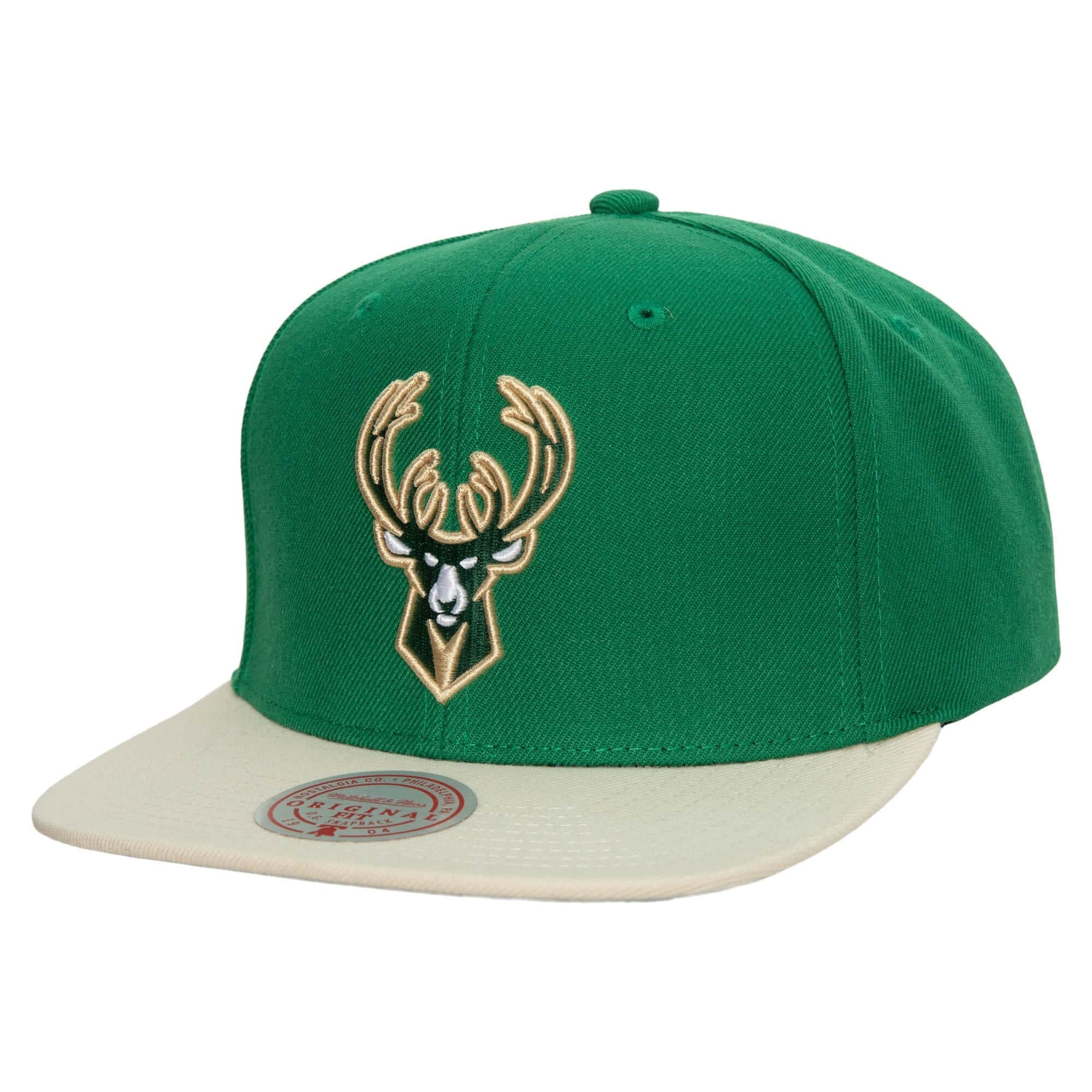 Mitchell-Ness-Team-2-Tone-2.0-Snapback-NBA-Milwaukee-Bucks-Hat