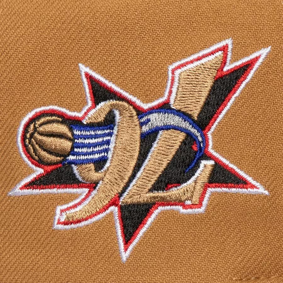 Бейсболка Mitchell & Ness Gold Philadelphia 76ers Hardwood Classics Upside Pro Snapback Hat