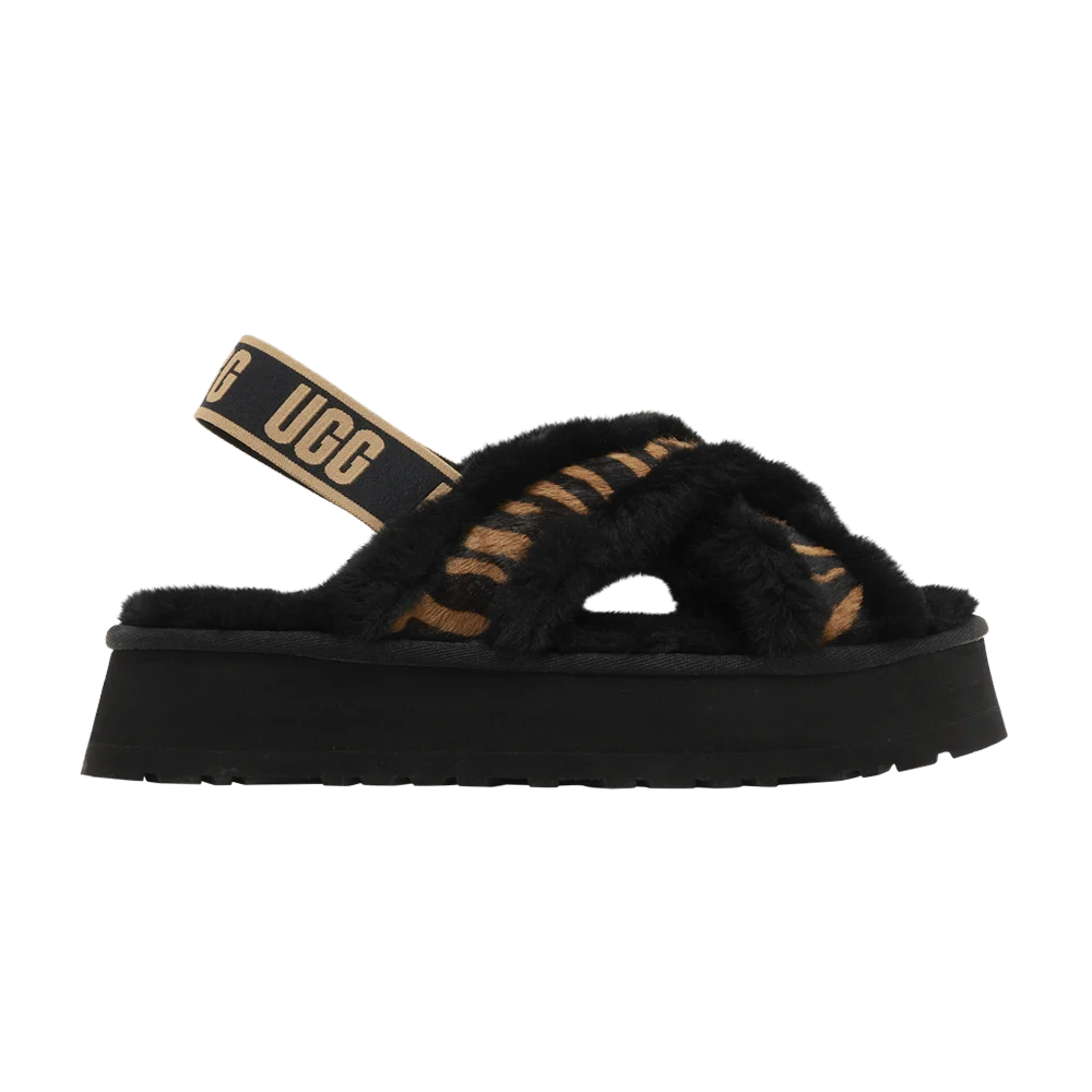 UGG-Wmns-Disco-Cross-Slide-Tiger-Print