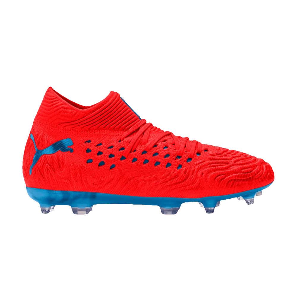 Krossovki-Puma-Future-19.1-Netfit-FG-AG-Red-Blast-Bleu-Azur
