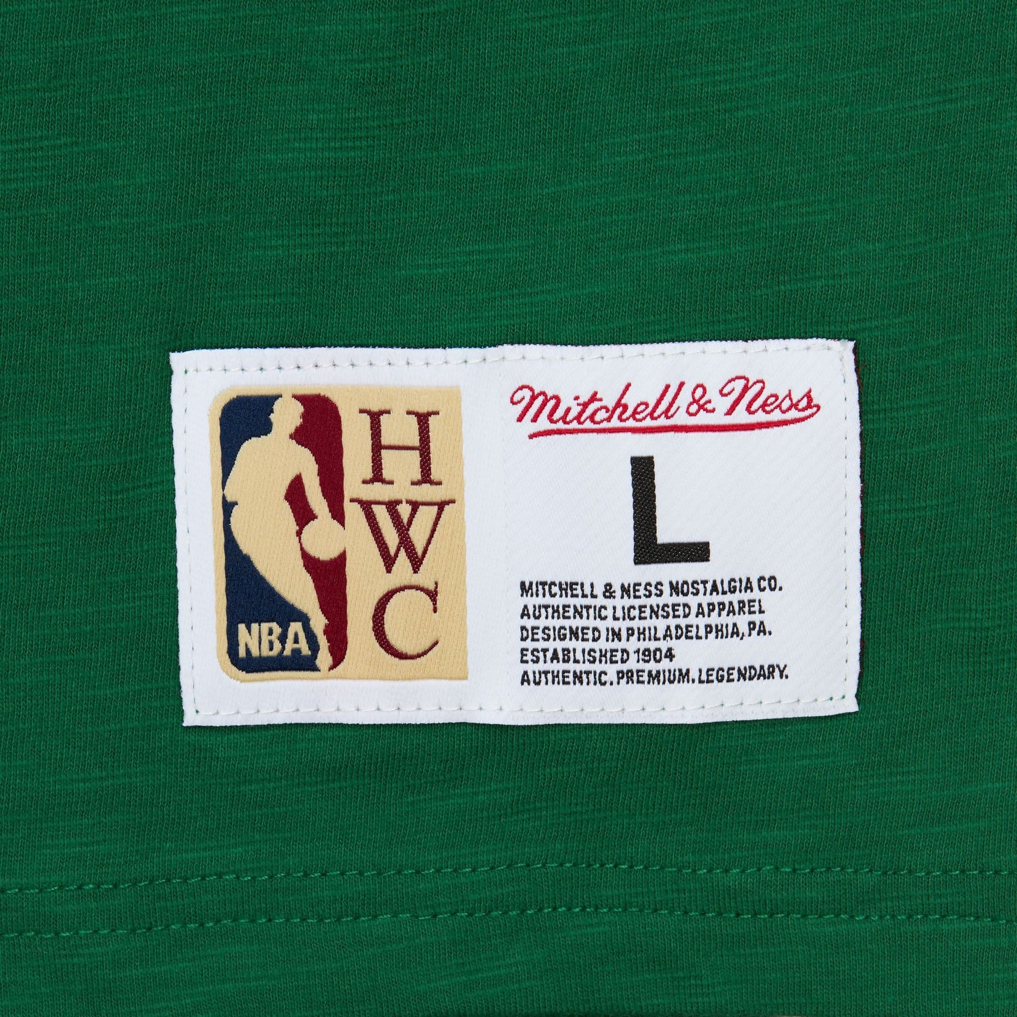 Футболка Mitchell & Ness Legendary Slub SS Vintage Logo Boston Celtics Green T-Shirt
