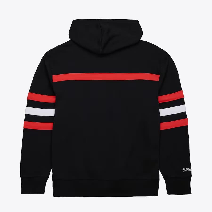 Худи Mitchell & Ness Black Buffalo Sabres Head Coach Fleece Pullover Hoodie