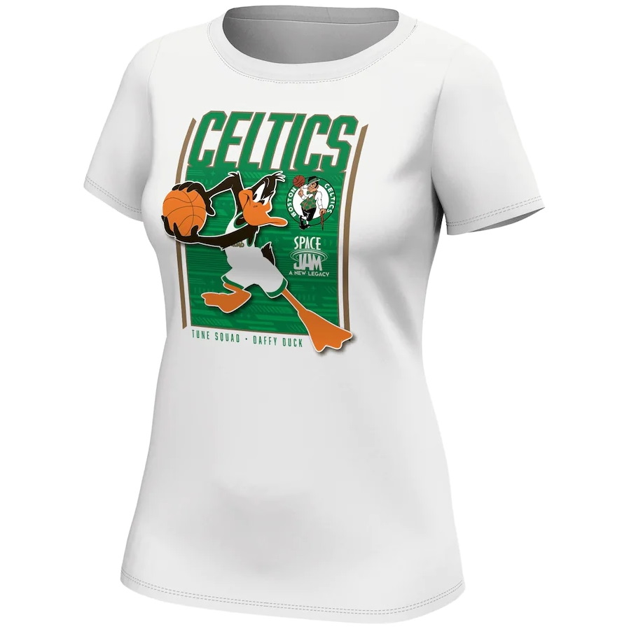 Футболка Boston Celtics Fanatics Branded Space Jam Tune Squad Daffy Duck T-Shirt – Womens