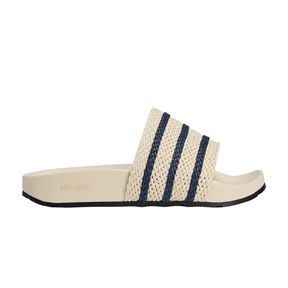 Wales Bonner x adidas Adilette Slides 'Wonder White Night Indigo'