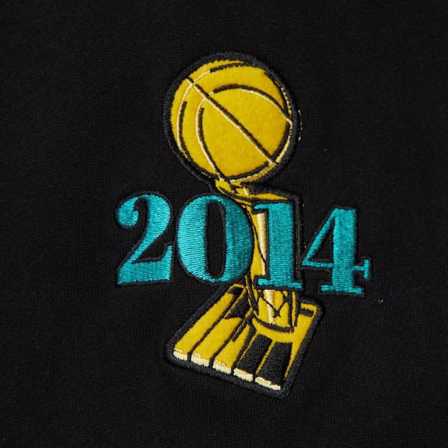 Худи Mitchell & Ness Black San Antonio Spurs Team OG 3.0 Vintage Fleece Pullover Hoodie