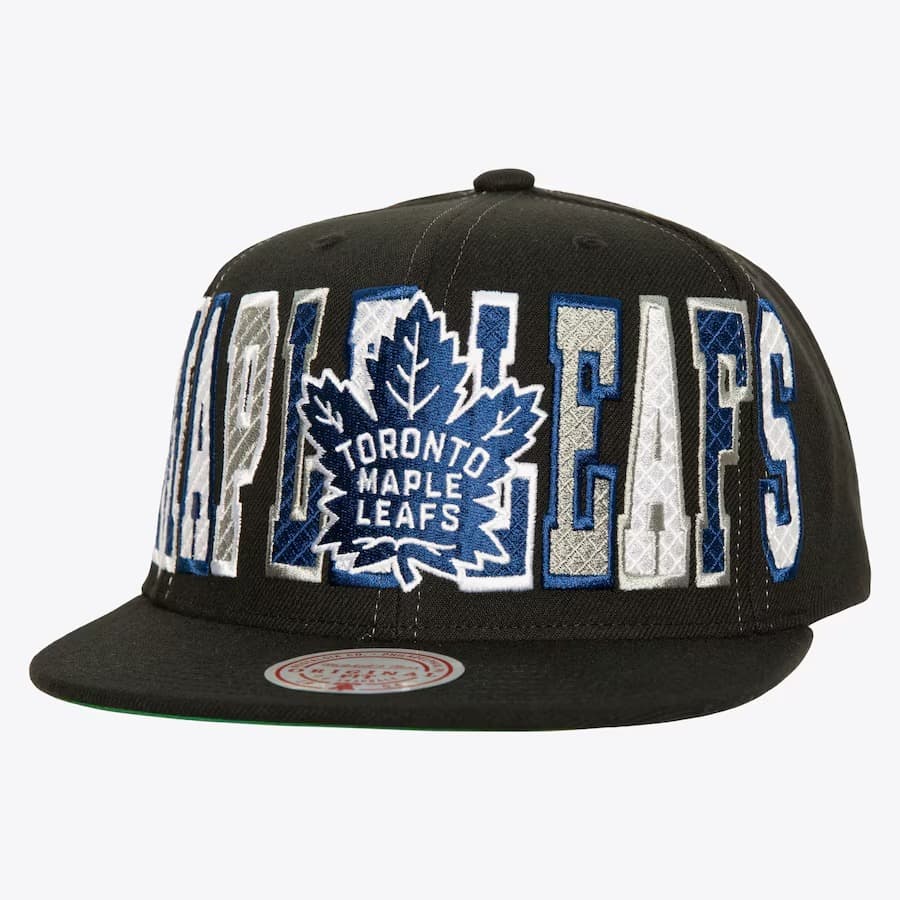 Бейсболка Mitchell & Ness Black Toronto Maple Leafs Varsity Bust Snapback Hat