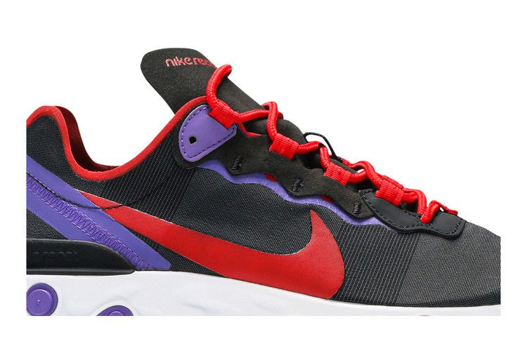 Кроссовки Nike Wmns React Element 55 'Black Red Purple'