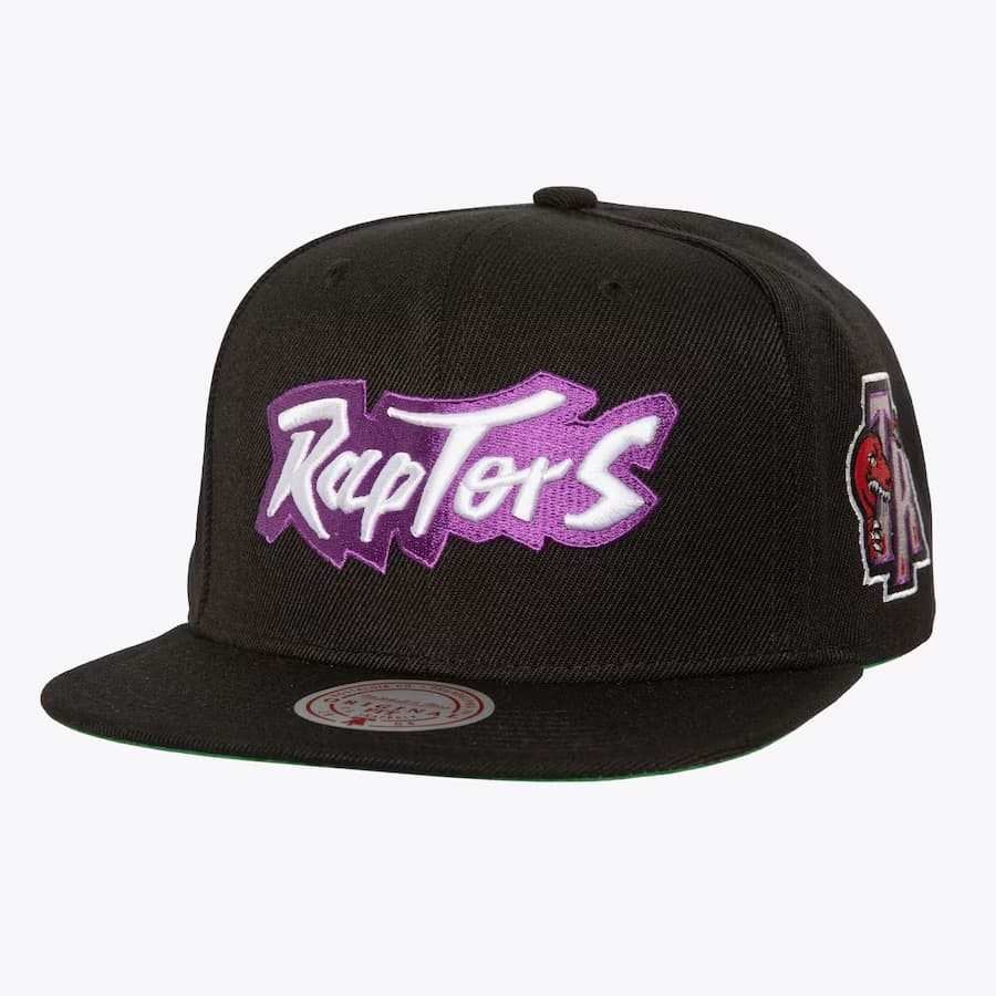 Mitchell-Ness-Black-Toronto-Raptors-Hardwood-Classics-Triple-Play-Snapback-Hat