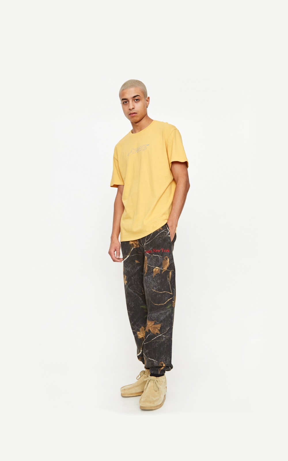 Спортивные штаны Awake Classic Outline Logo Paneled Embroidered Sweatpant Real Tree