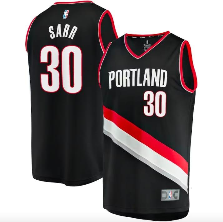2022-23-Portland-Trail-Blazers-30-Olivier-Sarr-Fast-Break-Icon-Black-Jersey-1