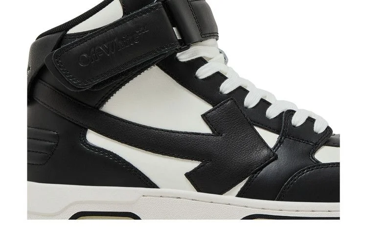 Кроссовки Off-White Out of Office Mid 'Black White Clear Sole'