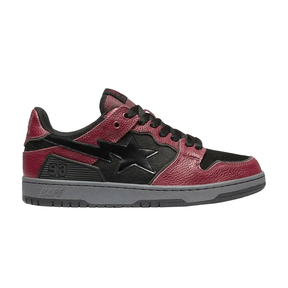 Krossovki-BAPE-Wmns-Sk8-Sta-Black-Red