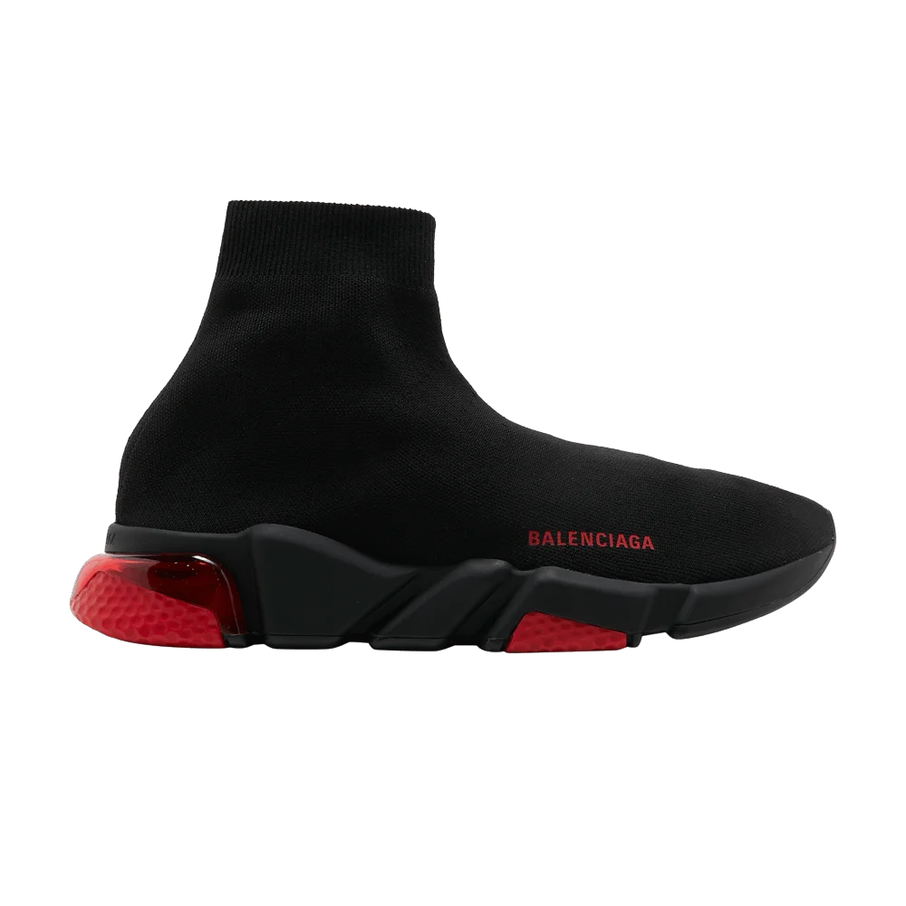 Krossovki-Balenciaga-Speed-Sneaker-Clearsole-Black-Red