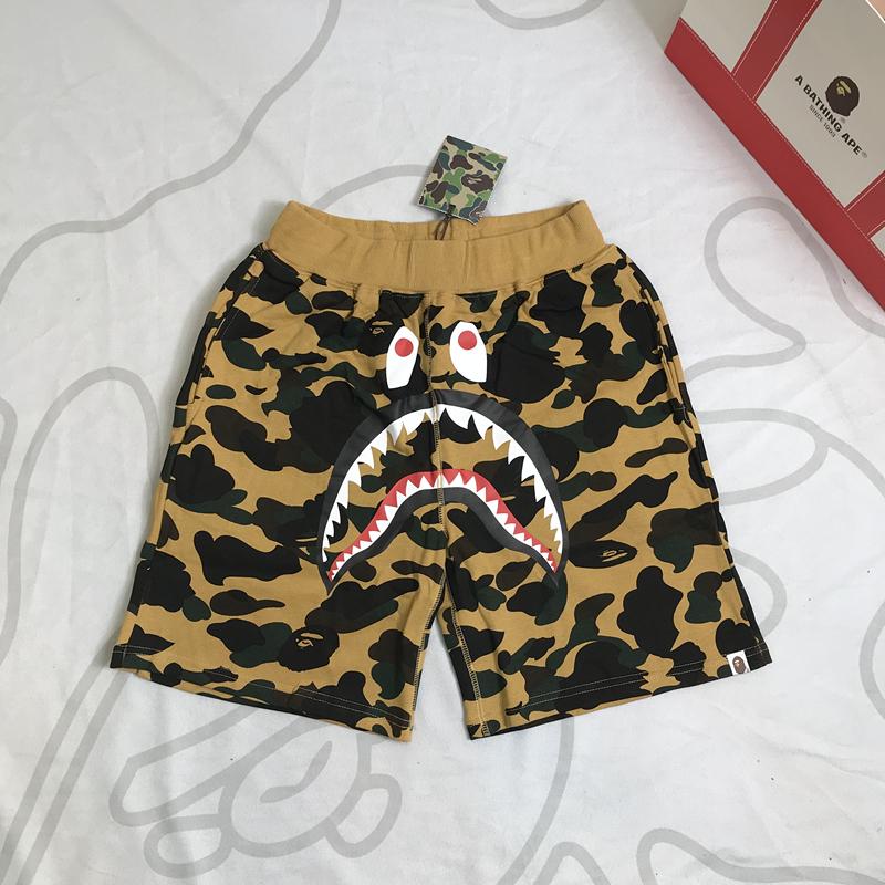 Спортивные шорты BAPE 1st Camo Shark Sweat Shorts Yellow