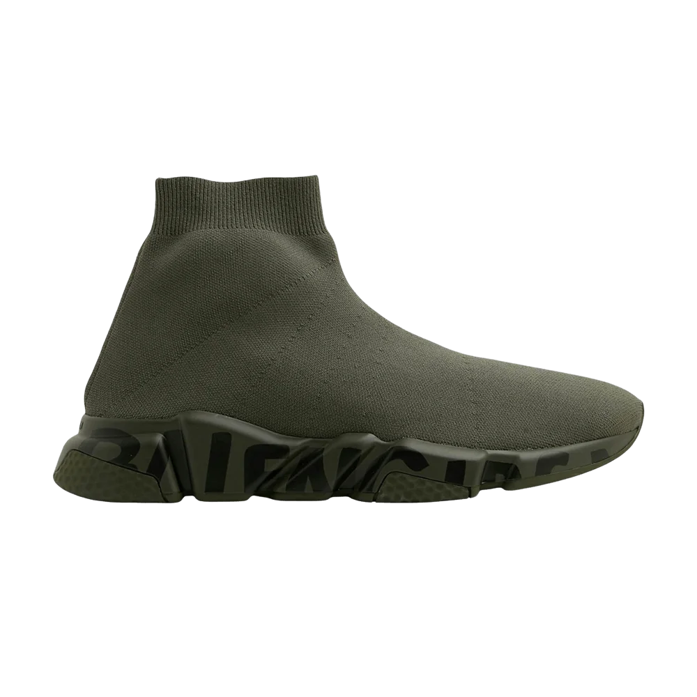 Krossovki-Balenciaga-Speed-Sneaker-Midsole-Graffiti-Kaki-Black