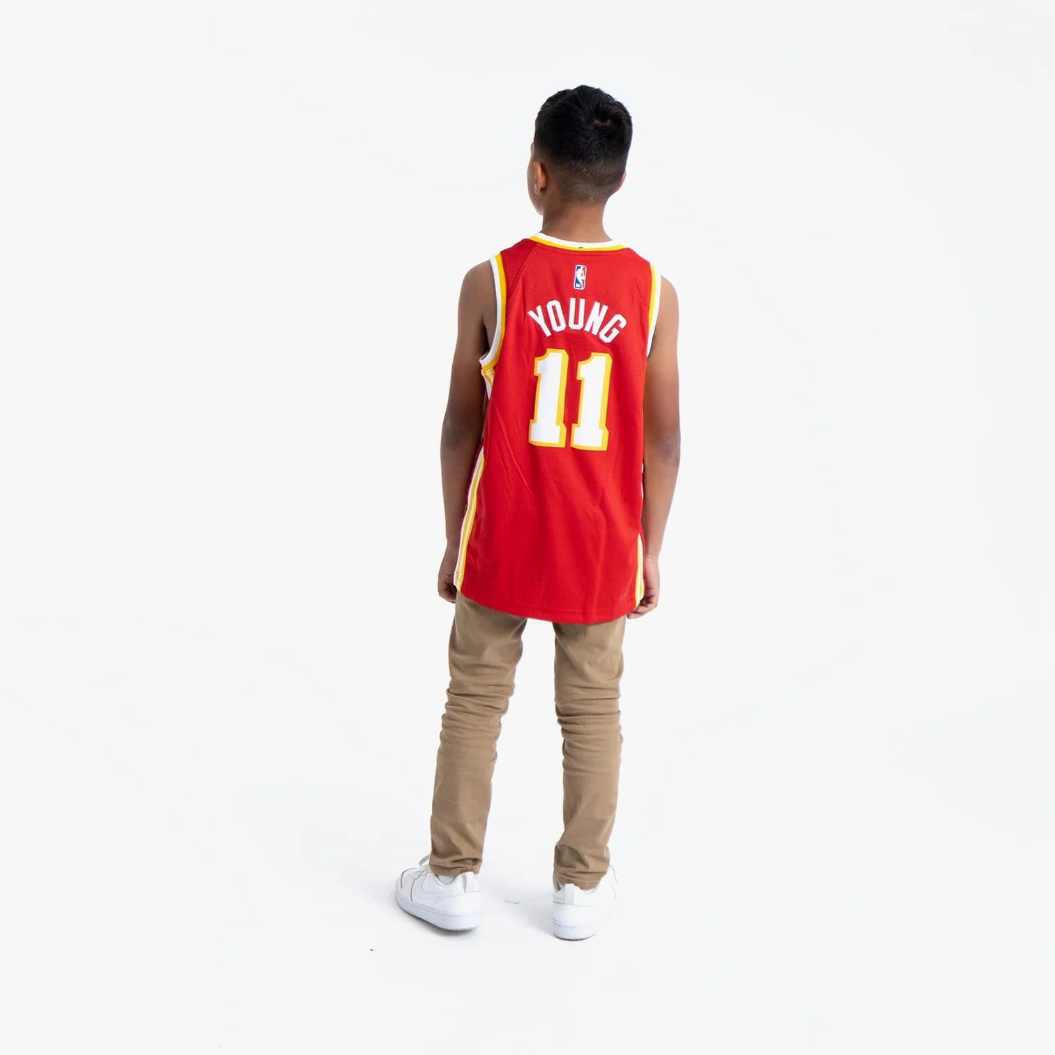 2022-23-Atlanta-Hawks-Trae-Young-11-Youth-Swingman-Icon-Edition-Red-Jersey-4