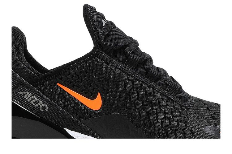 Кроссовки Nike Air Max 270 GS 'Black Total Orange'