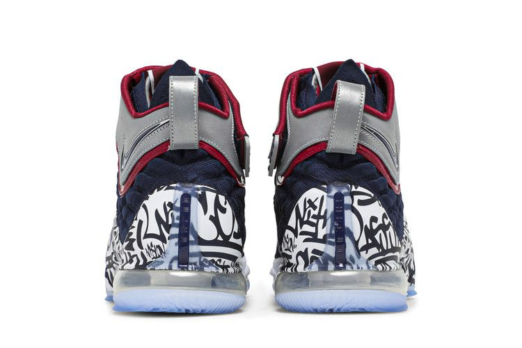 Кроссовки Nike LeBron 17 'LeBron 4 Cold Blue Graffiti'