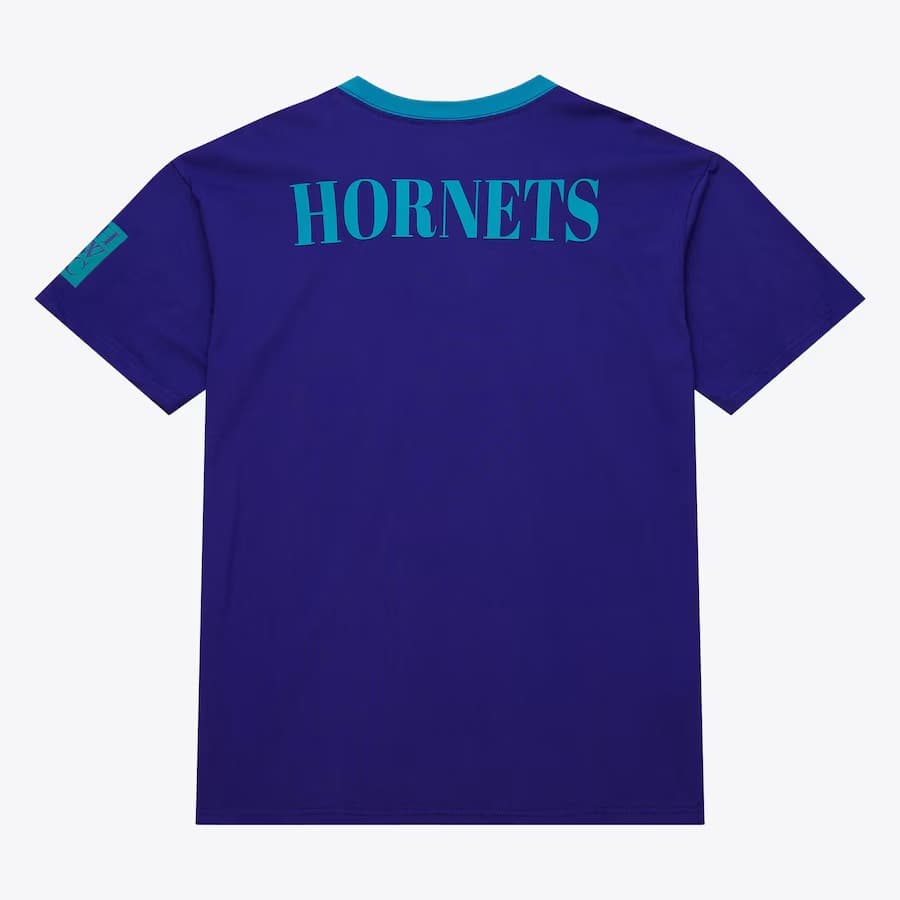 Футболка Mitchell & Ness Purple Charlotte Hornets Team OG 3.0 Vintage T-Shirt