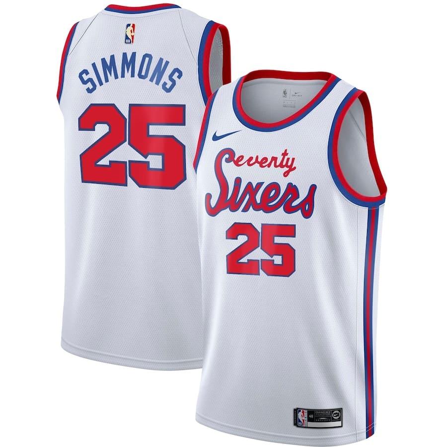 Баскетбольная джерси 2021-22 Philadelphia 76ers #25 Ben Simmons Classic Edition Swingman Jersey