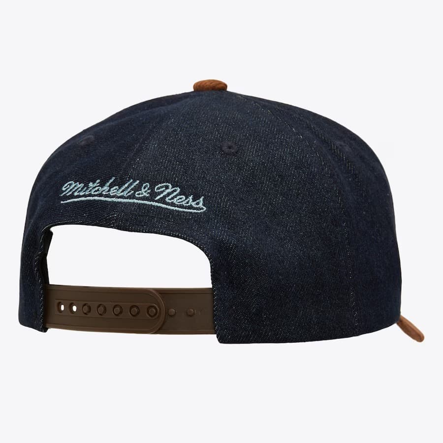 Бейсболка Mitchell & Ness Denim Brown Seattle Kraken Corduroy D-Stressed Pro Snapback Hat