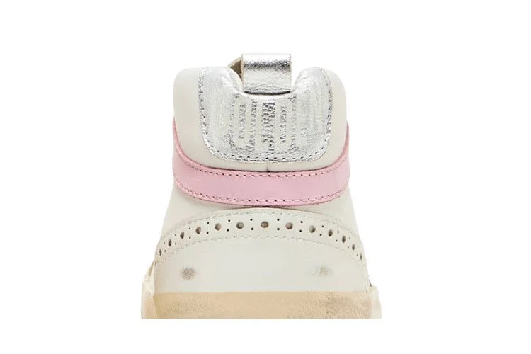 Кроссовки Golden Goose Wmns Mid Star 'White Silver Pink'