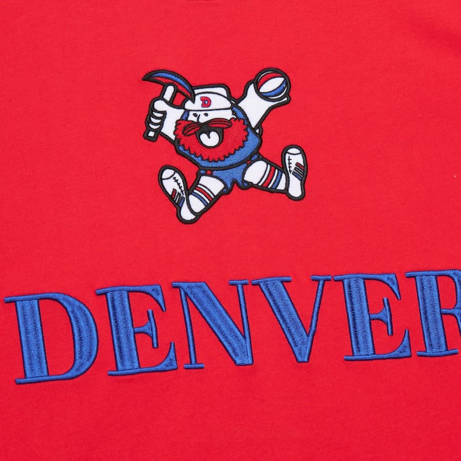 Футболка Mitchell & Ness Red Denver Nuggets Team OG 3.0 Vintage T-Shirt