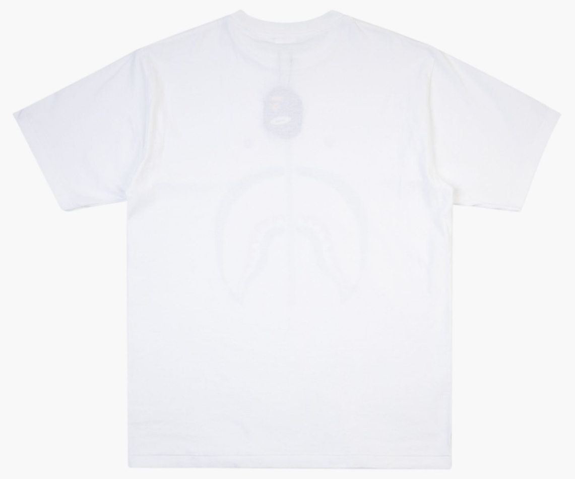 Футболка A Bathing Ape Reflector 1st Camo Shark Tee White
