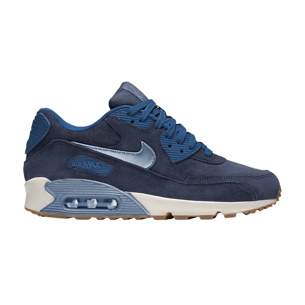 Кроссовки Nike Wmns Air Max 90 Premium Suede 'Midnight Navy Gum'